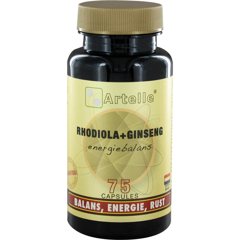 Artelle Rhodiola + Ginseng - 75 capsules