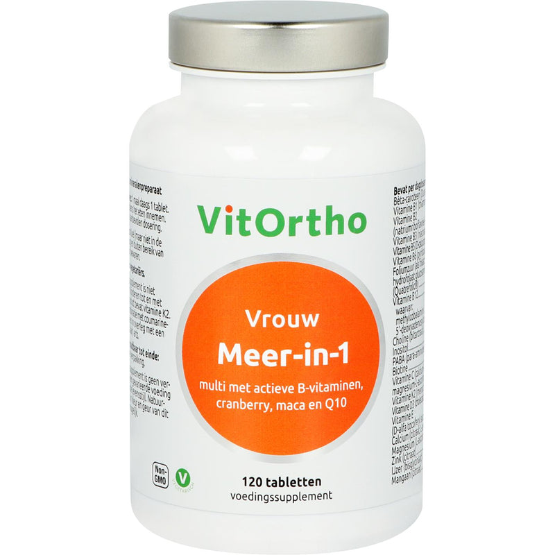 VitOrtho Meer-in-1 Vrouw - 120 Tabletten