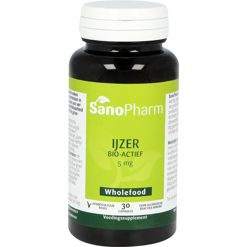 SanoPharm IJzer 5 mg - 30 capsules