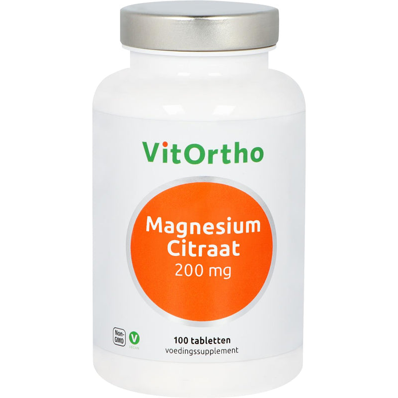VitOrtho Magnesium Citraat 200 mg - 100 Tabletten