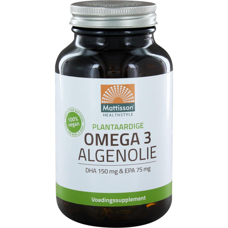Mattisson Vegan Omega 3 Algenolie - 120 vcaps