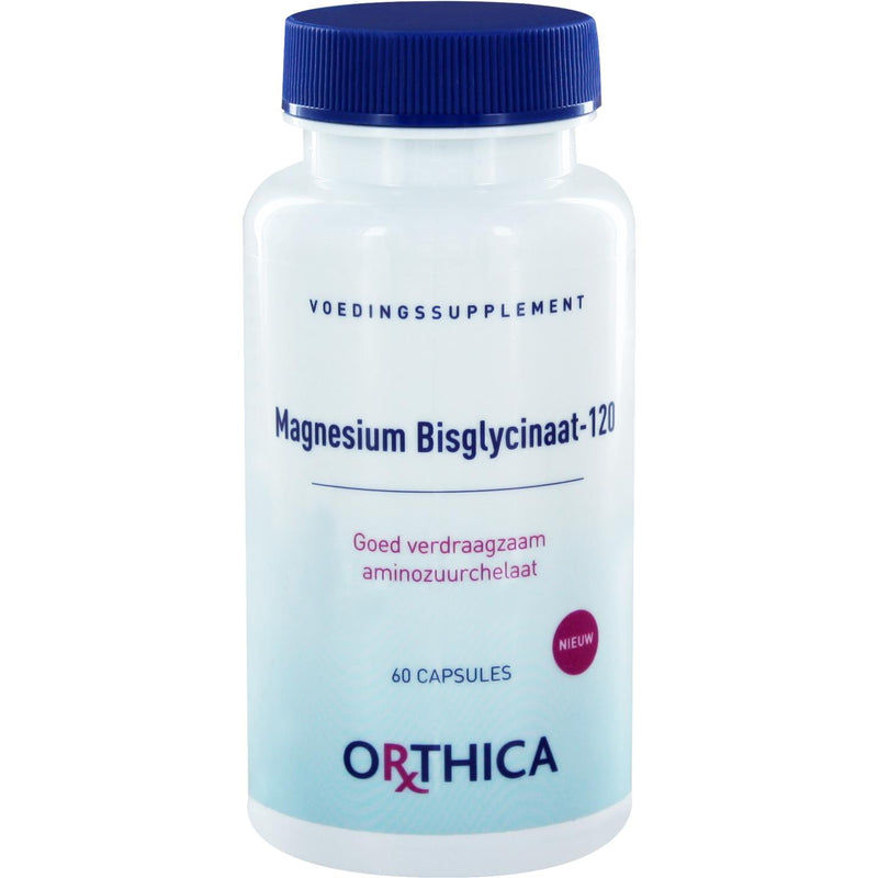 Orthica Magnesium Bisglycinaat-120 - 60 Vegetarische capsules