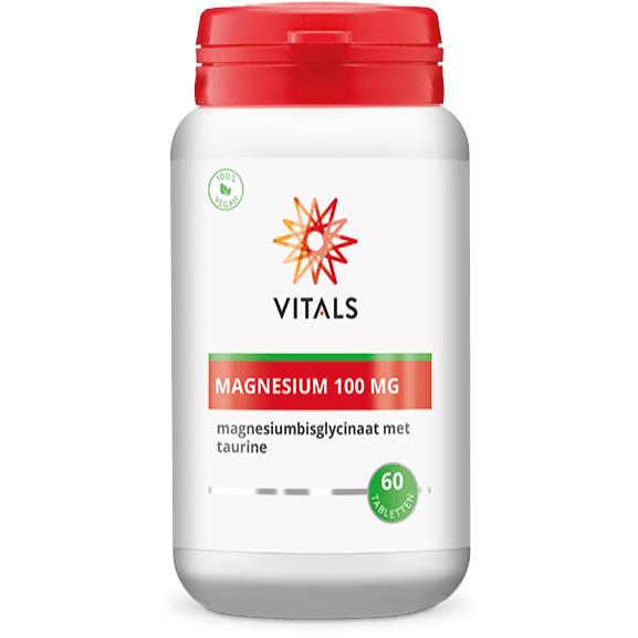 Vitals Magnesiumbisglycinaat 100 mg - 60 Tabletten