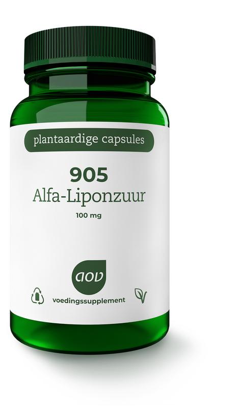 AOV 905 Alfa-Liponzuur 100 mg - 60 Vegetarische capsules