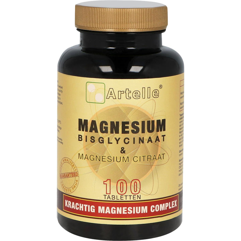 Artelle Magnesium Bisglycinaat & Magnesium Citraat - 100 tabletten