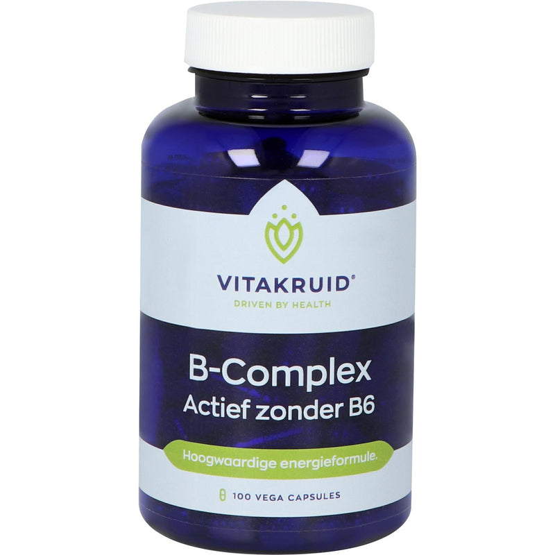 VitaKruid B-complex Actief zonder B6 - 100 Vegetarische capsules