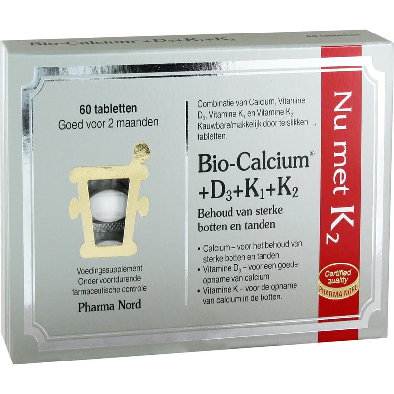 Pharma Nord Bio-Calcium + D3 + K1 + K2 - 60 tabletten