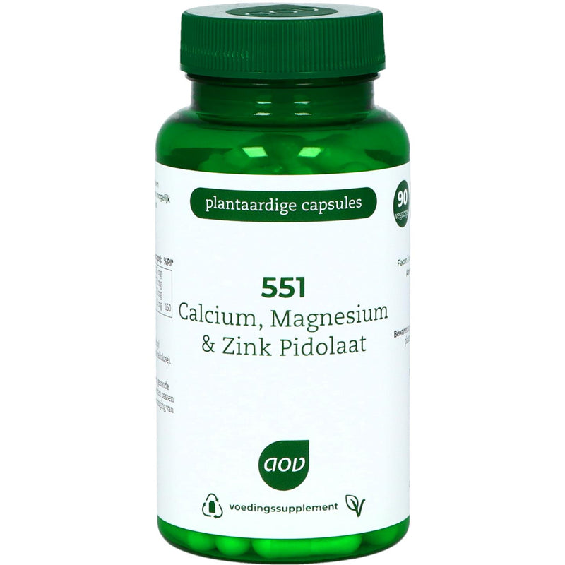 AOV 551 Calcium, Magnesium & Zink Pidolaat - 90 Vegetarische capsules