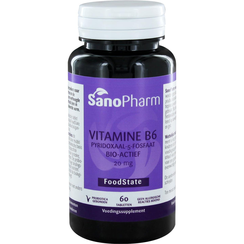 SanoPharm Vitamine B6 (Pyridoxaal-5-fosfaat) - 60 tabletten