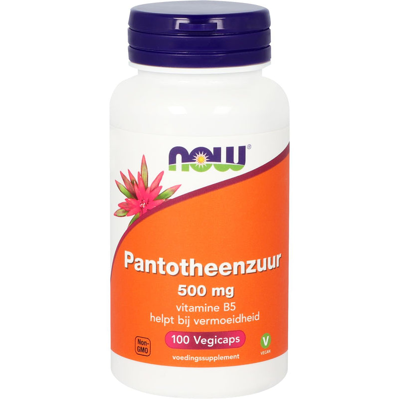 NOW  Pantotheenzuur 500 mg - 100 vcaps