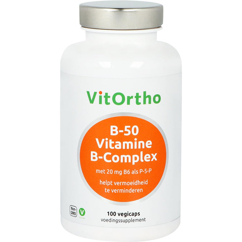 VitOrtho B-50 Vitamine B-complex  - 100 Vegetarische capsules