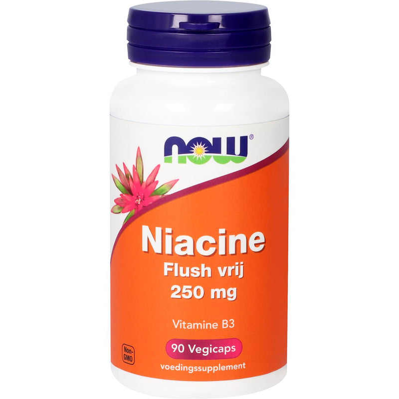 NOW  Niacine Flush vrij 250 mg - 90 vcaps