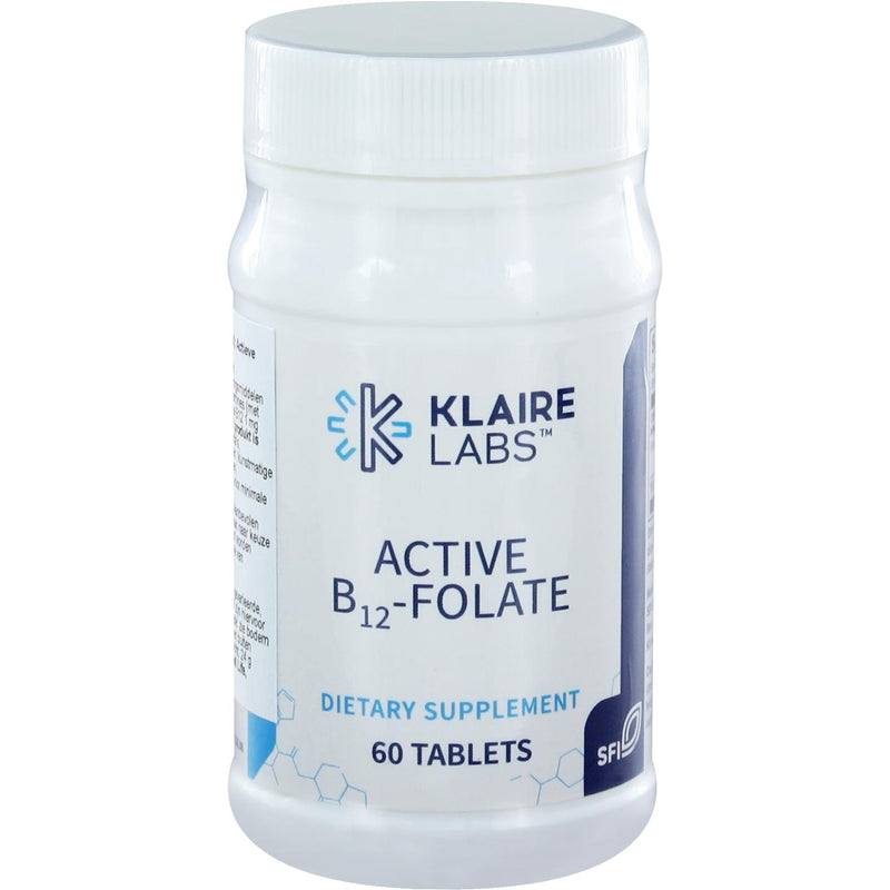 Klaire Labs Active B12- Folaat - 60 Tabletten