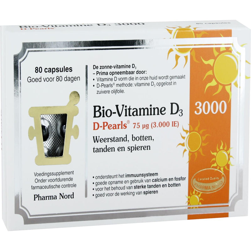 Pharma Nord Bio-Vitamine D3 3000 - 80 capsules